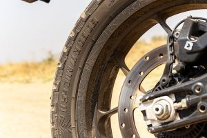 Rear Tyre of 390 Adventure X