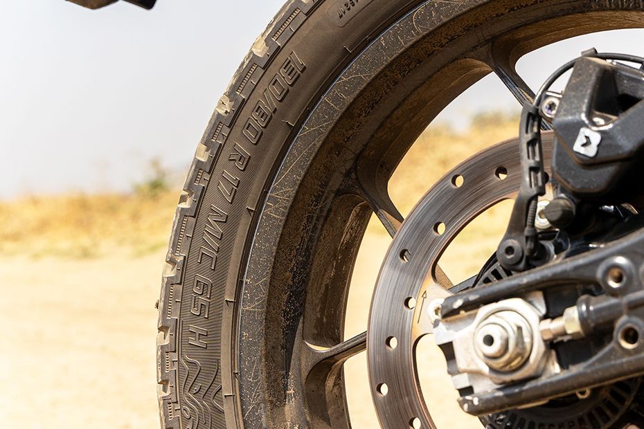 Rear Tyre of 390 Adventure X