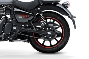 Rear Wheel of Meteor 350