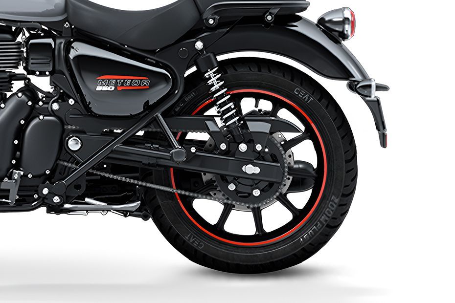 Rear Wheel of Meteor 350