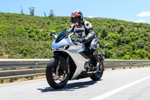 Riding: Front Left Quarter View of Manx R
