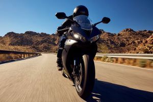 Riding: Front View of Daytona 660