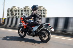 Riding: Rear Left Three Quarter View of 390 Adventure