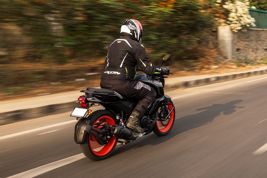 Riding: Rear Right Three Quarter View of FZ-RAVE