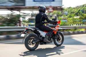 Riding: Rear Right Three Quarter View of 390 Adventure
