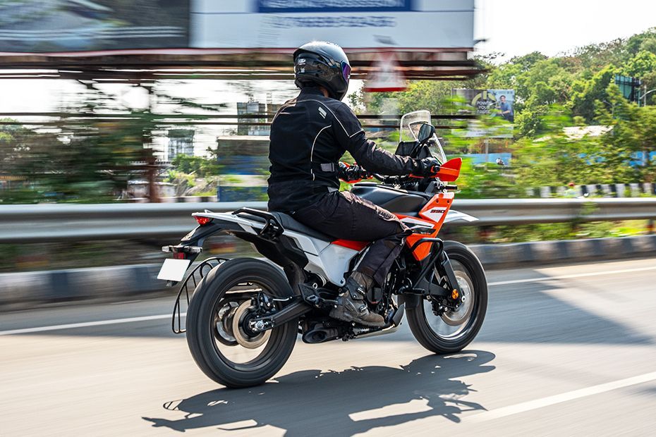 Riding: Rear Right Three Quarter View of 390 Adventure