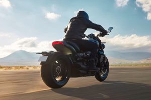 Riding: Rear Right Three Quarter View of Rocket 3