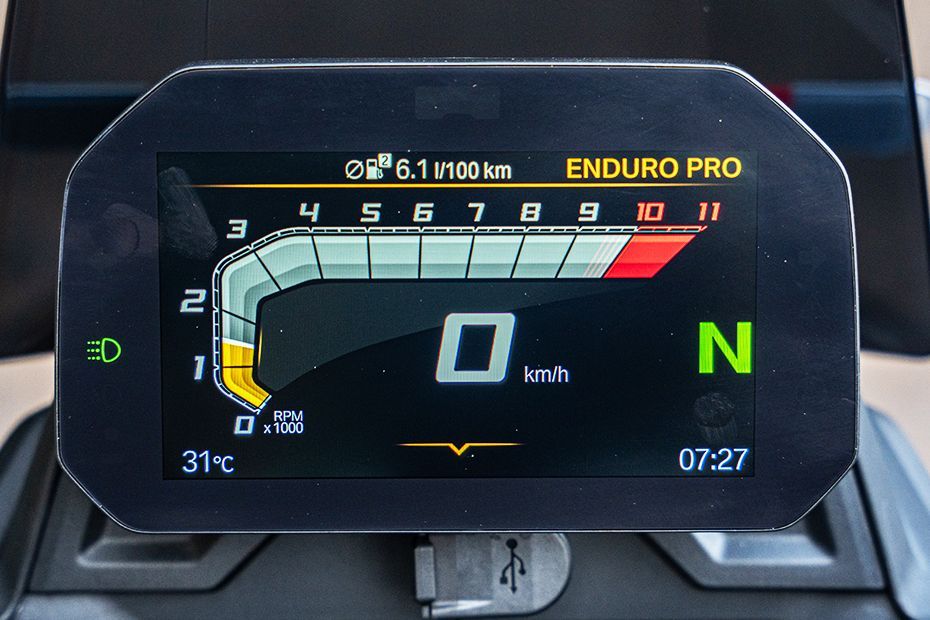 Speedometer of F 450 GS