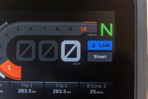 Speedometer of 390 Adventure X