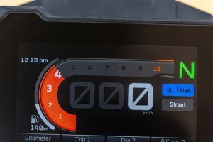 Tachometer of 390 Adventure X