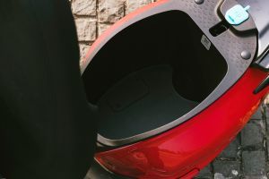 Under seat storage of Chetak C2501