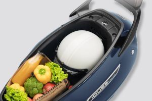 Under seat storage of iQube S