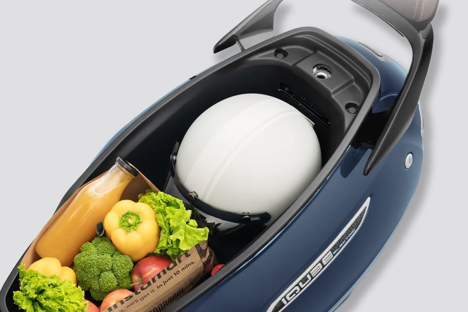 Under seat storage of iQube S