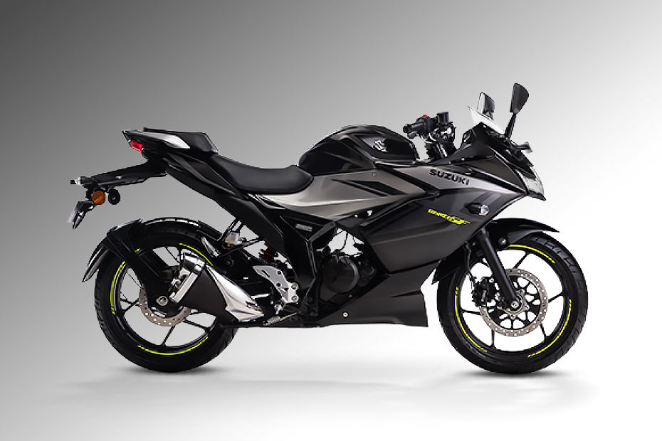 Suzuki Gixxer SF Glass Sparkle Black and Metallic Oort Gray colour