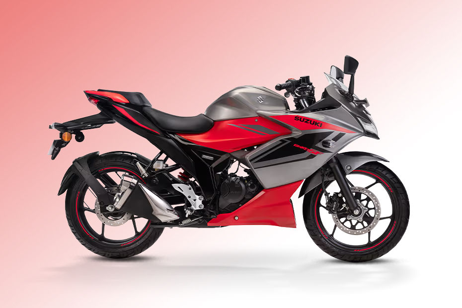 Suzuki Gixxer SF Metallic Oort Gray and Pearl Blaze Orange colour