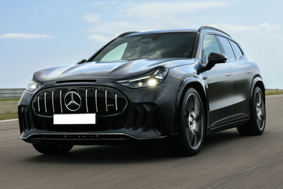 Driving: Front Left Quarter View Image of AMG GT SUV