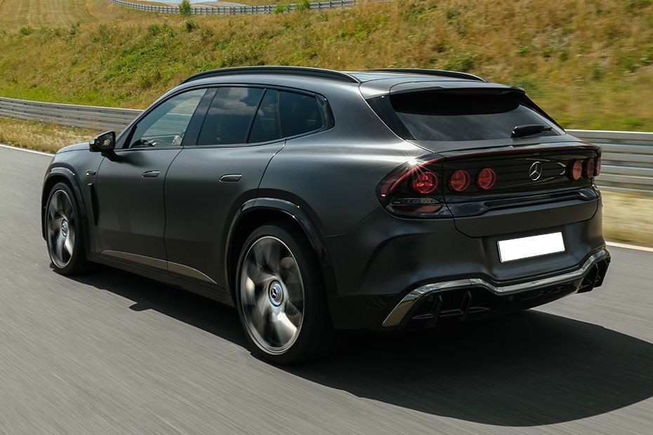 Driving: Rear Left Three Quarter View Image of AMG GT SUV