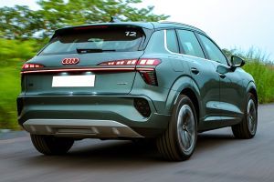Driving: Rear Right Three Quarter View Image of Q3 2026