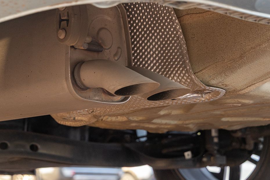 Exhaust Pipe Image of Slavia Facelift