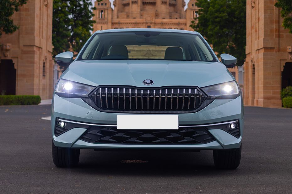 Front View Image of Slavia Facelift