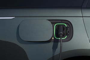 Charging Flap (Open) Image of Range Rover Electric