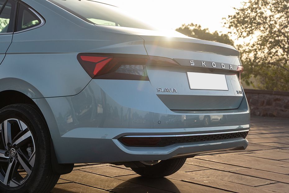 Rear Bumper Image of Slavia Facelift