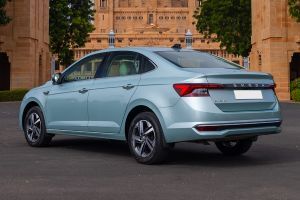 Rear Left Three Quarter View Image of Slavia Facelift