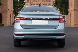 Rear View Image of Slavia Facelift