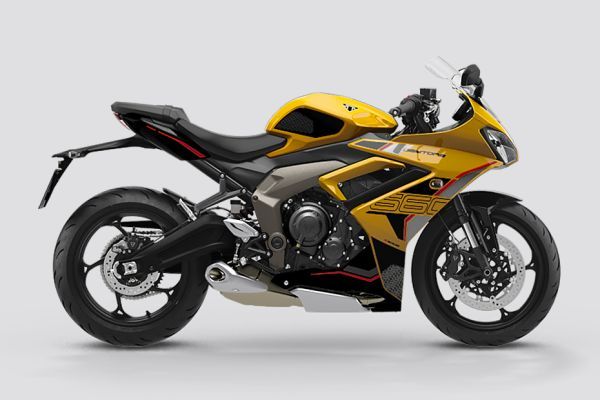 Side Profile View (Right) of Daytona 660