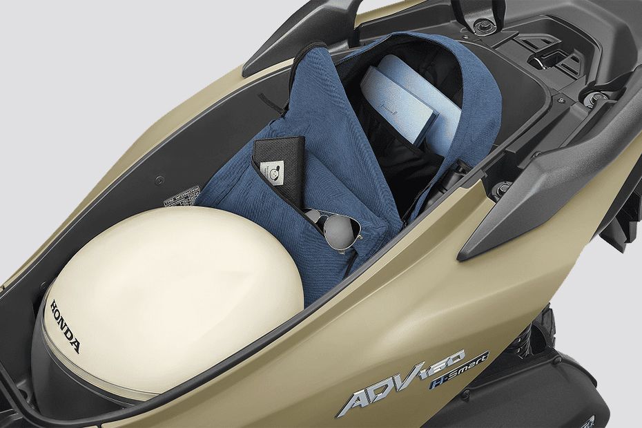 Under seat storage of ADV 160