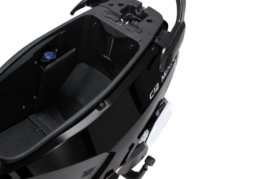 Under seat storage of C12 MaxR