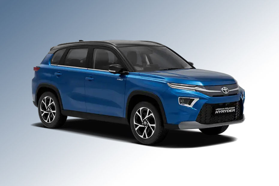 Toyota Hyryder Speedy-Blue-With-Midnight-Black colour
