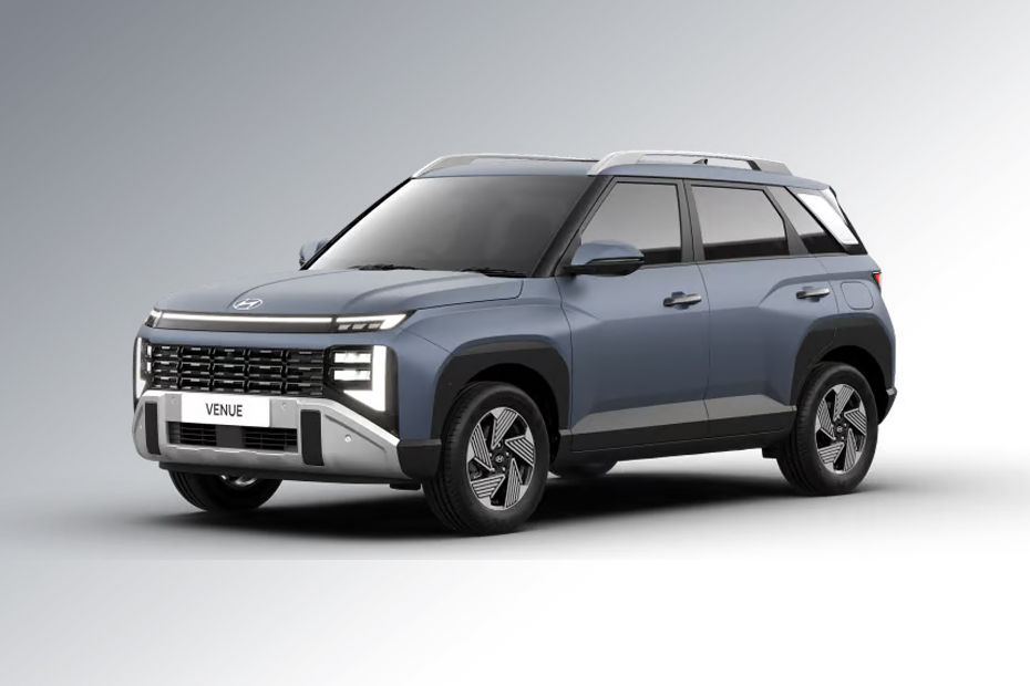 Hyundai Venue Hazel-blue-matte colour