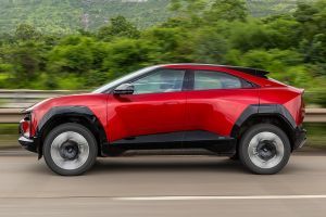 Driving: Side Profile (Left) View Image of BE 6
