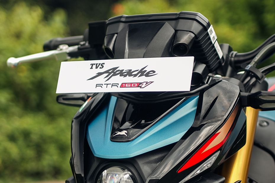 Front Number Plate of Apache RTR 160 4V