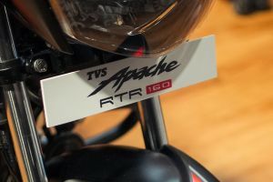 Front Number Plate of Apache RTR 160