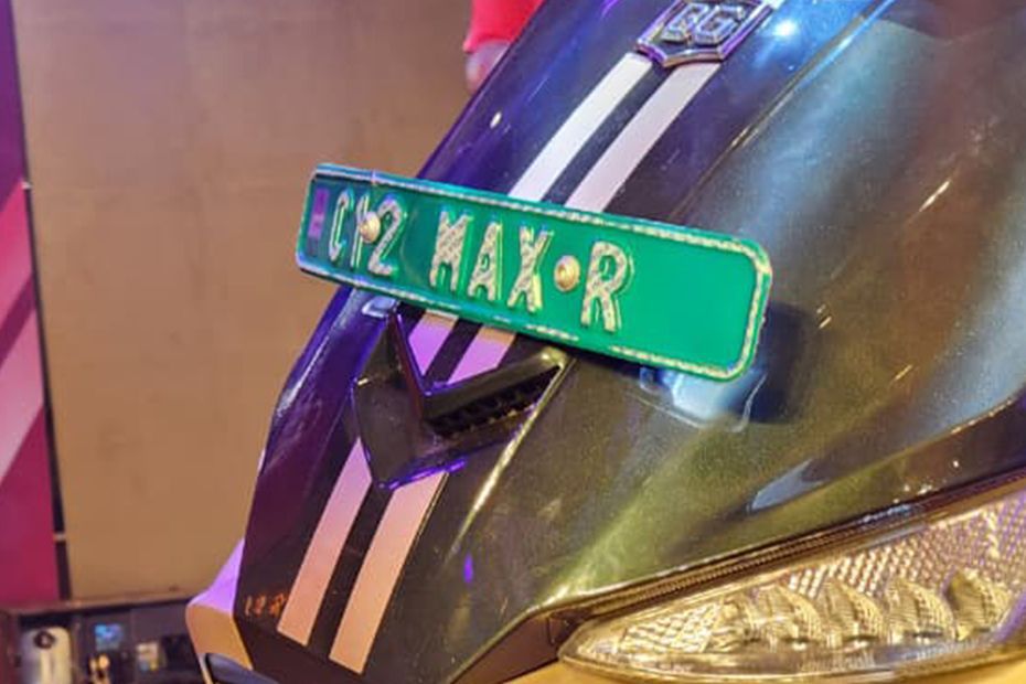 Front Number Plate of C12 MaxR