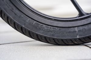 Front Tyre of Pulsar 125