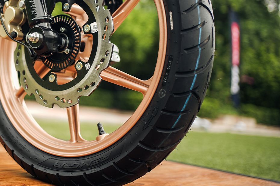 Front Tyre of Apache RTR 160 4V