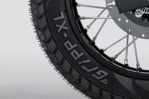 Rear Tyre of Himalayan 440