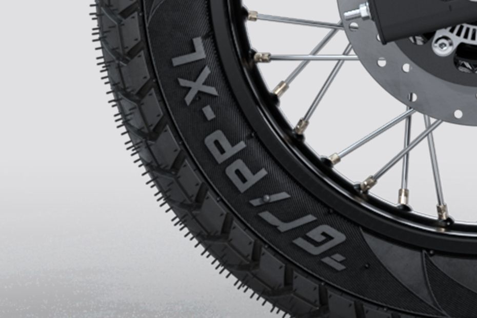 Rear Tyre of Himalayan 440