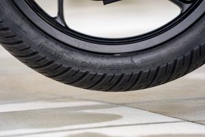 Rear Tyre of Pulsar 125