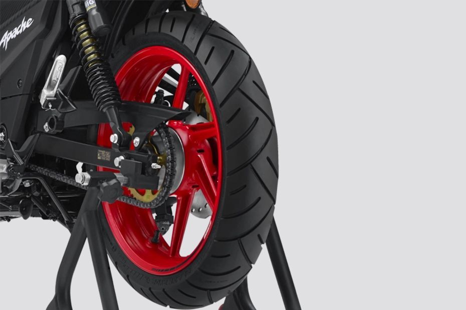 Rear Wheel of Apache RTR 160
