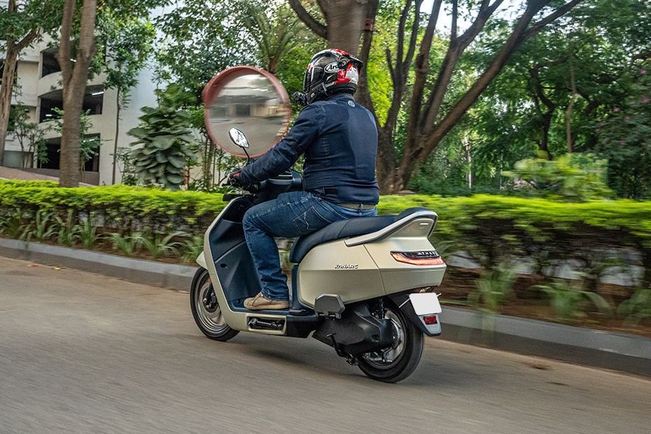 Riding: Rear Left Three Quarter View of Konarc