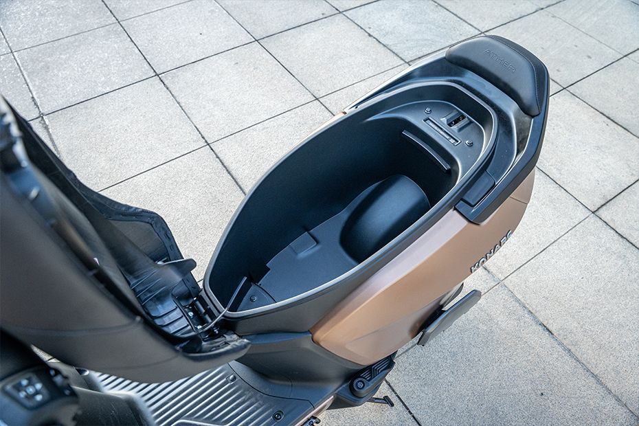Under seat storage of Konarc