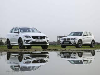 Volvo XC60 vs BMW X3 exterior comparison photo gallery