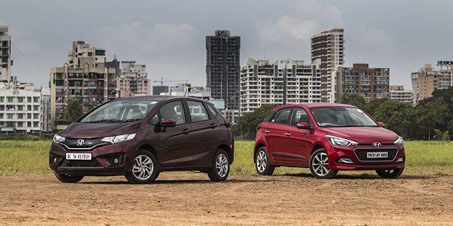 2015 Honda Jazz vs Hyundai Elite i20: Exterior Comparison Gallery