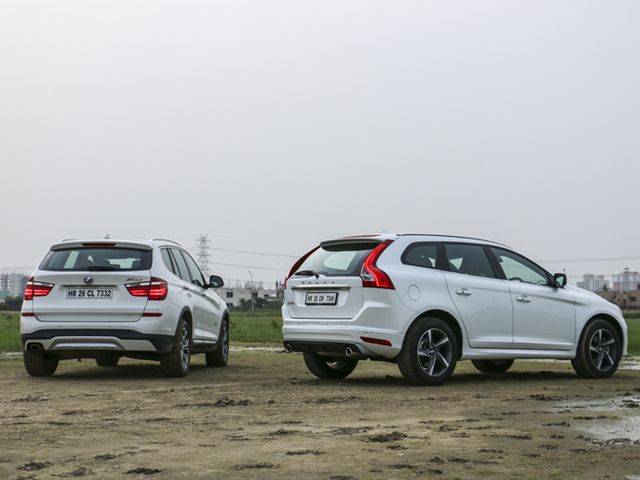 Volvo XC60 vs BMW X3 exterior comparison photo gallery @ ZigWheels