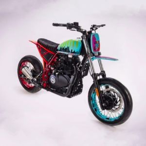 Check out this Mumbai-themed Scram 411-based Supermoto