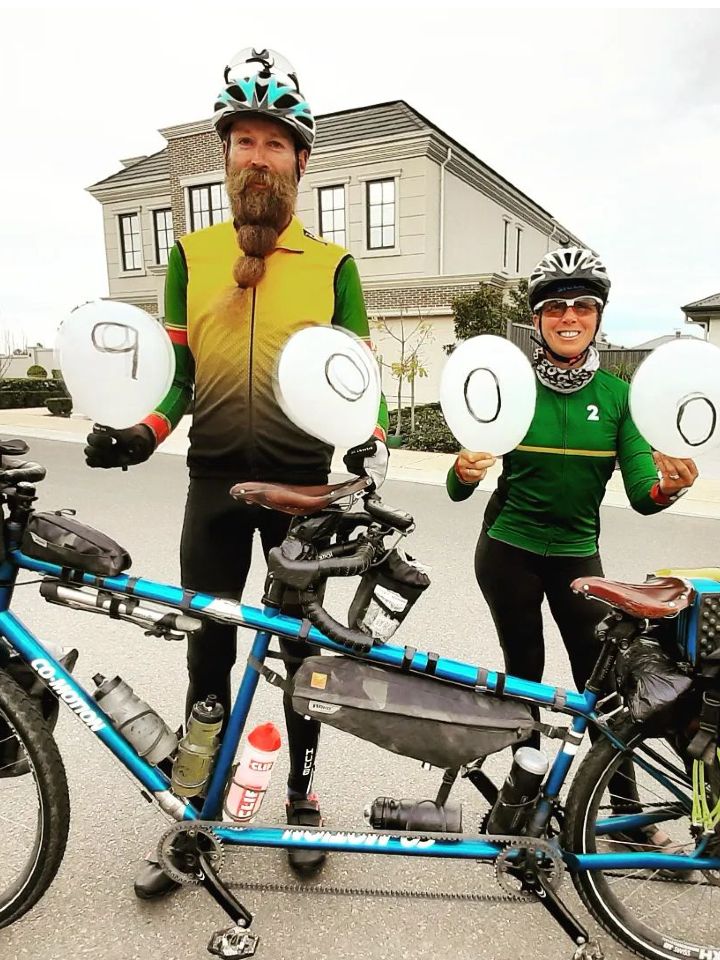 British Couple Complete Circumventing The World On A Tandem Cycle In